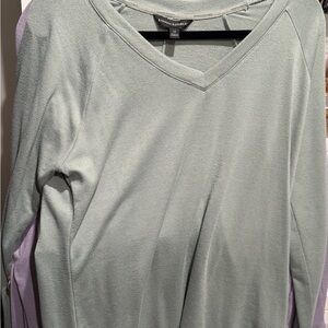 Banana Republic Women's Soft Green Long Sleeve Top